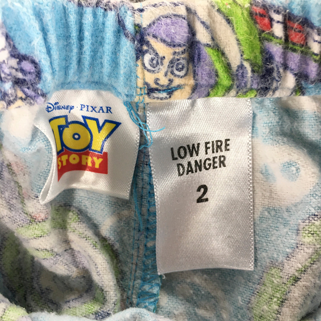 Disney Toy Story Pajama Pants Size 2 Toddler Blue Buzz Lightyear