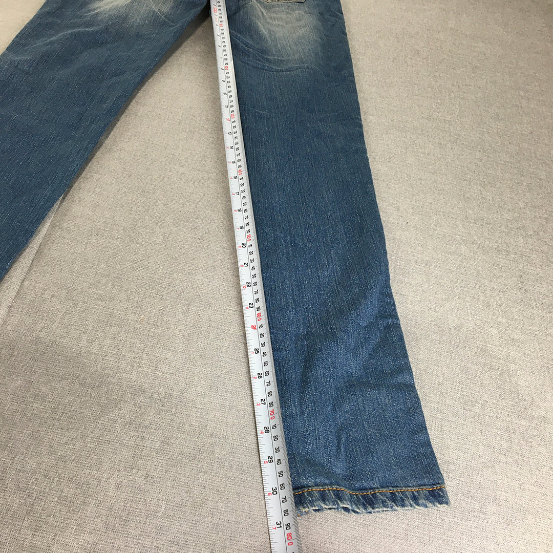 NEW Mango Womens Skinny Jeans Size 28 x 31 Light Wash Stretch Denim