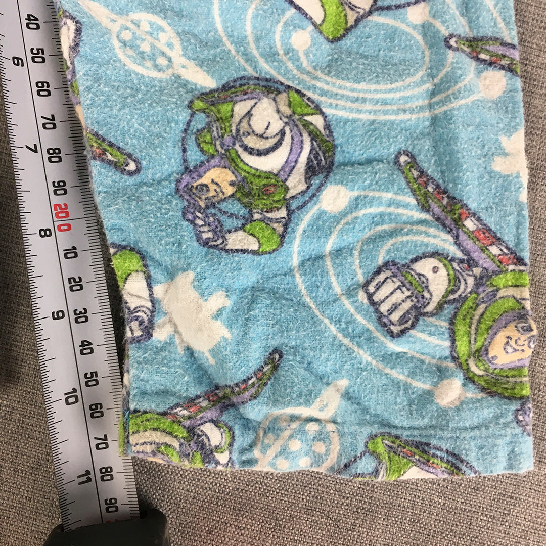 Disney Toy Story Pajama Pants Size 2 Toddler Blue Buzz Lightyear