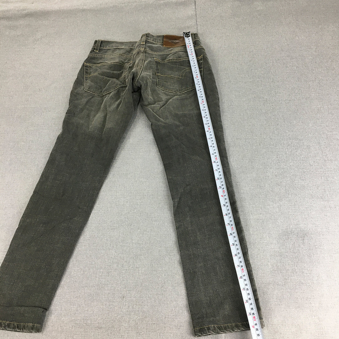 Lee Cooper Womens Skinny Jeans Size 27 (W27 x L27) Light Wash Denim Grey