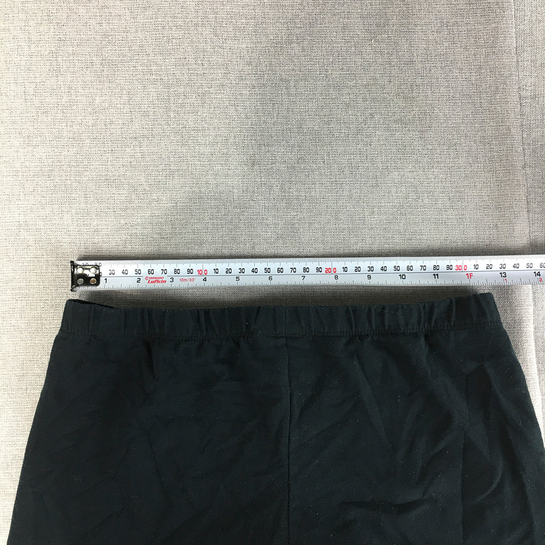 Running Bare Womens Shorts Size 14 AU Black Logo Running Workout