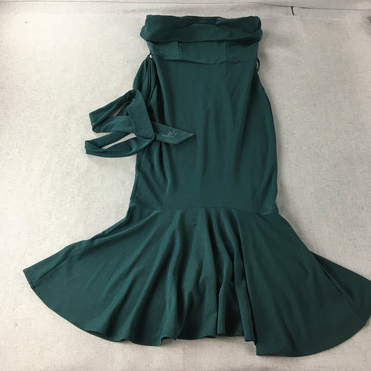 NEW Style State Womens Mermaid Hem Dress Size 8 Jade Green Strapless Stretch