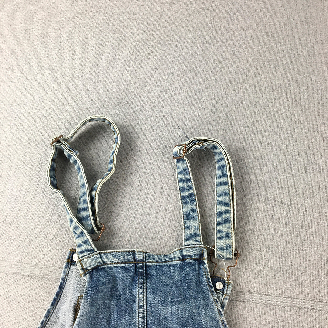 Splash Womens Denim Overalls Size 26 (Small) Blue Dungarees Sleeveless