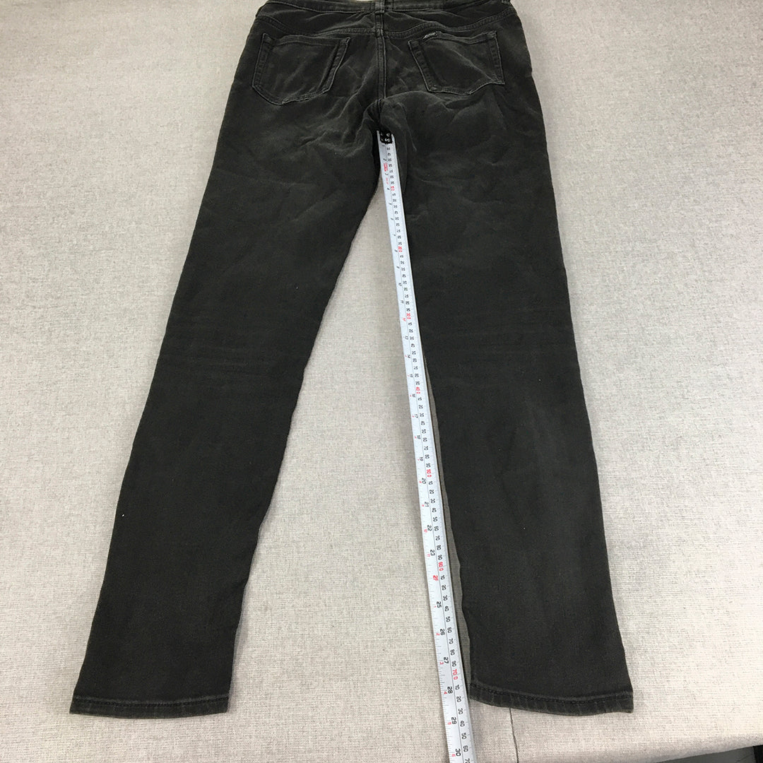 Lee Riders Womens Skinny Jeans Size 10 Black Dark Wash Denim