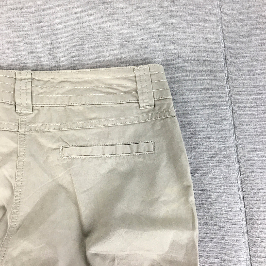 DeFacto Womens Bermuda Shorts Size 38EU (W32) Brown Pockets