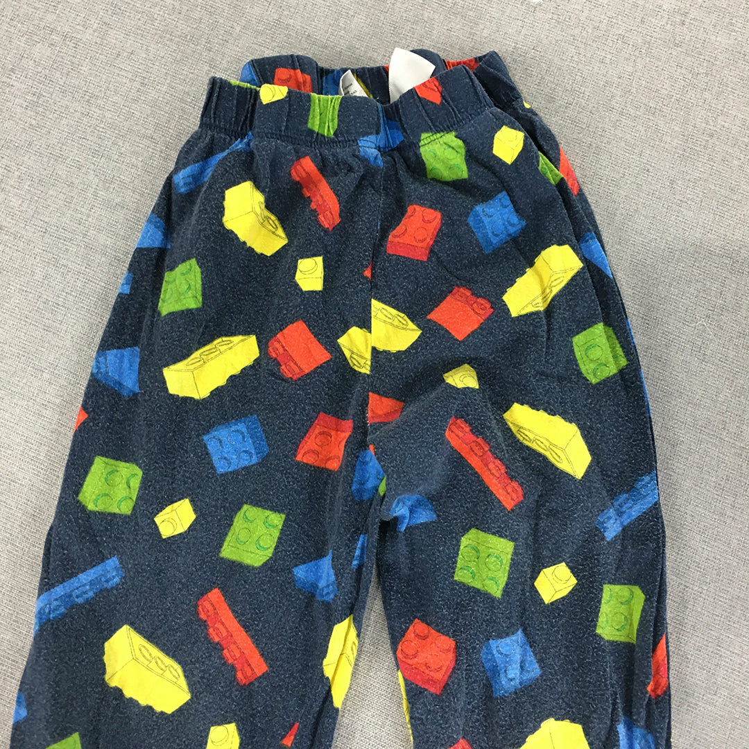 Lego Kids Boys Pants Size 7 Blue Elastic Waist