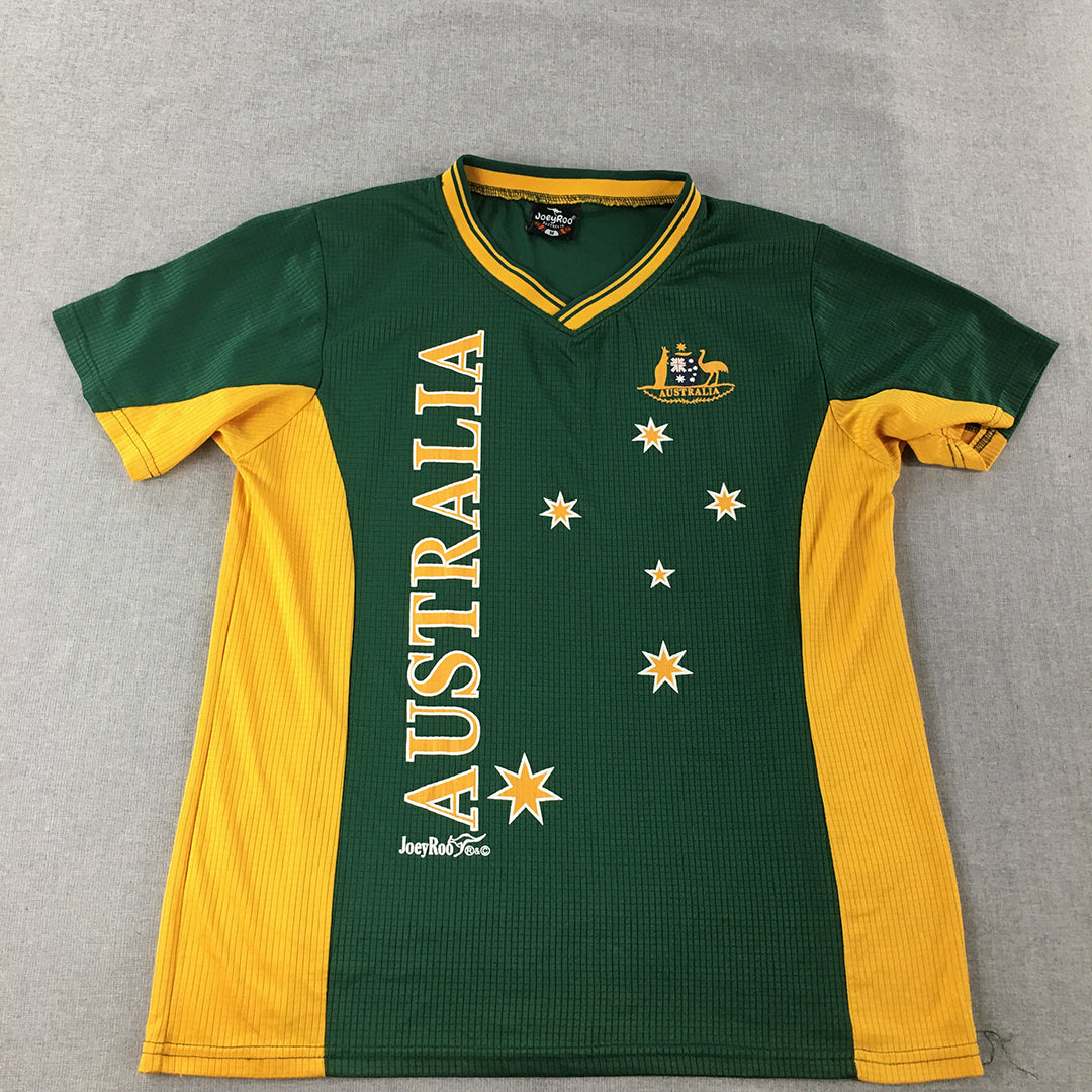 Australia Socceroos Jersey Mens Size M Green Football Soccer Shirt