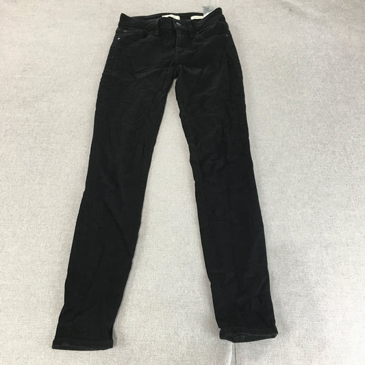 Guess Womens Skinny Jeans Size 25 Black Dark Wash Denim Stretch