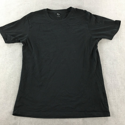 Uniqlo Mens T-Shirt Size L Black Crew Neck Short Sleeve Tee