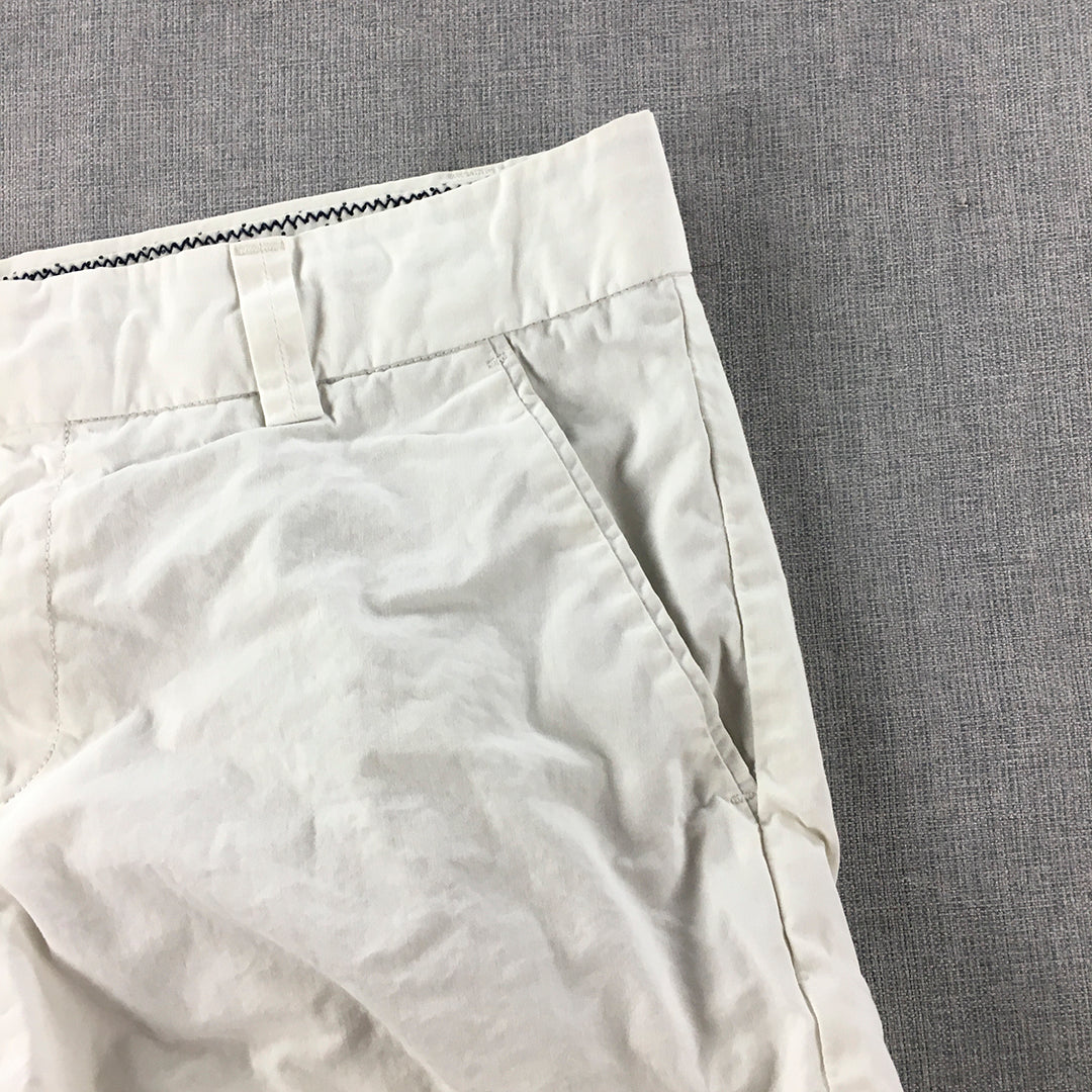 Uniqlo Womens Shorts Size 29 White Pockets