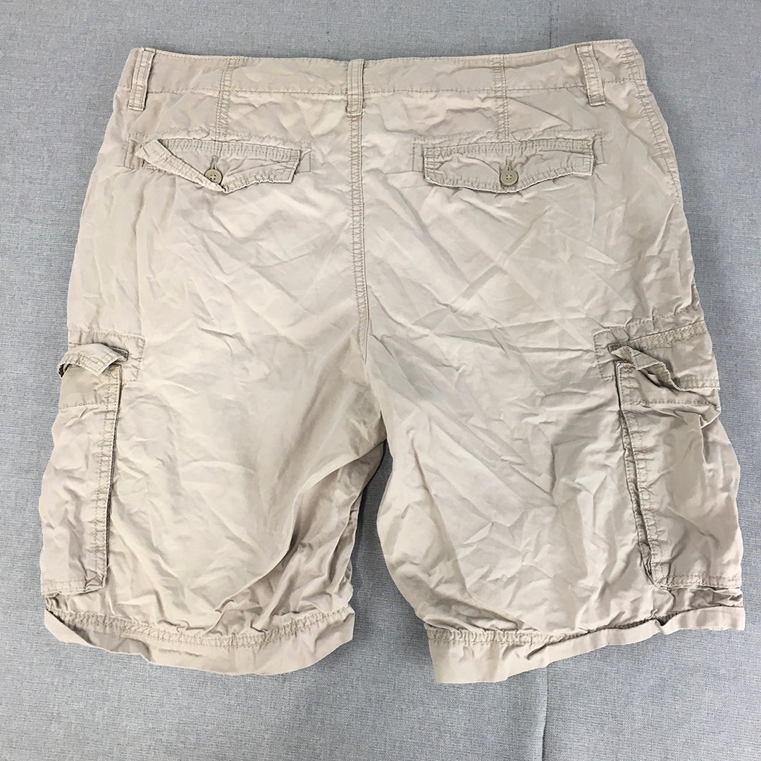 Sonoma Mens Cargo Shorts Size 36 Grey Utility Pockets Outdoor