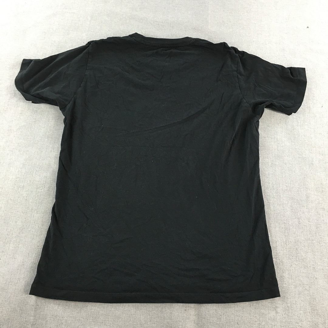 Uniqlo Mens T-Shirt Size L Black Crew Neck Short Sleeve Tee