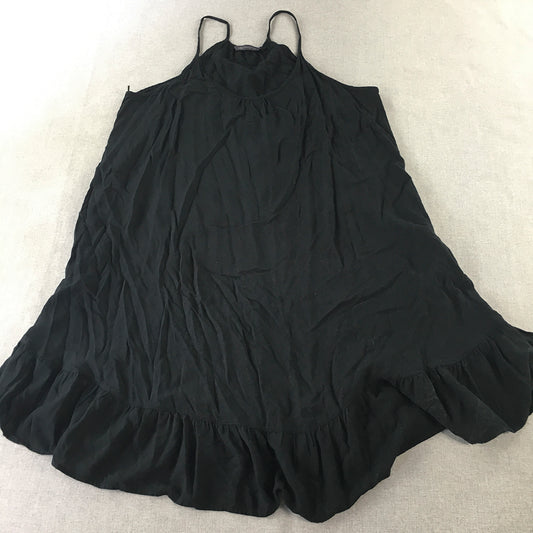 M&S Collection Womens Mini Dress Size 12 Black A-Line Sleeveless