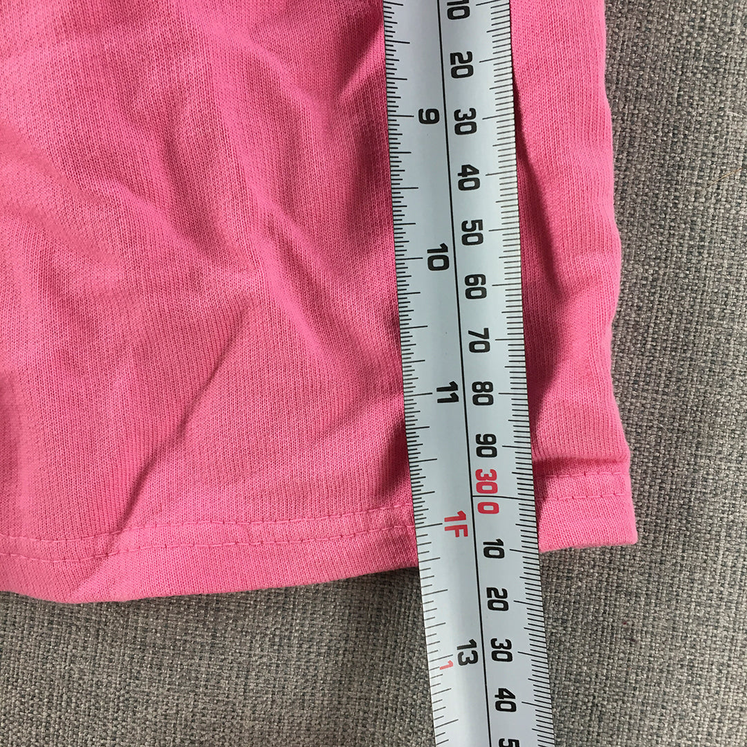 Zara Kids Girls Shorts Size 10 Pink Elastic Waist Pockets Drawstring