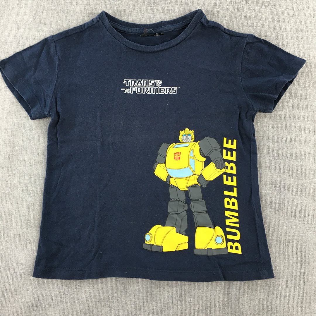 Transformers Bumblebee Kids Boys T-Shirt Size 3 - 4 Years Blue Top