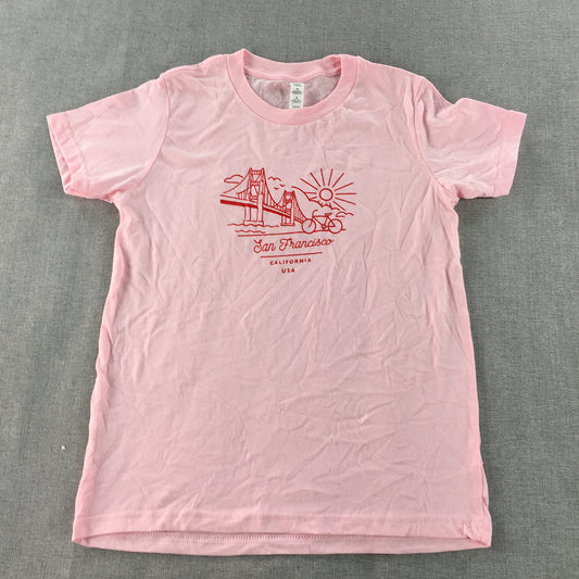 San Francisco California USA Kids Girls T-Shirt Size M (10 - 12 Years) Pink