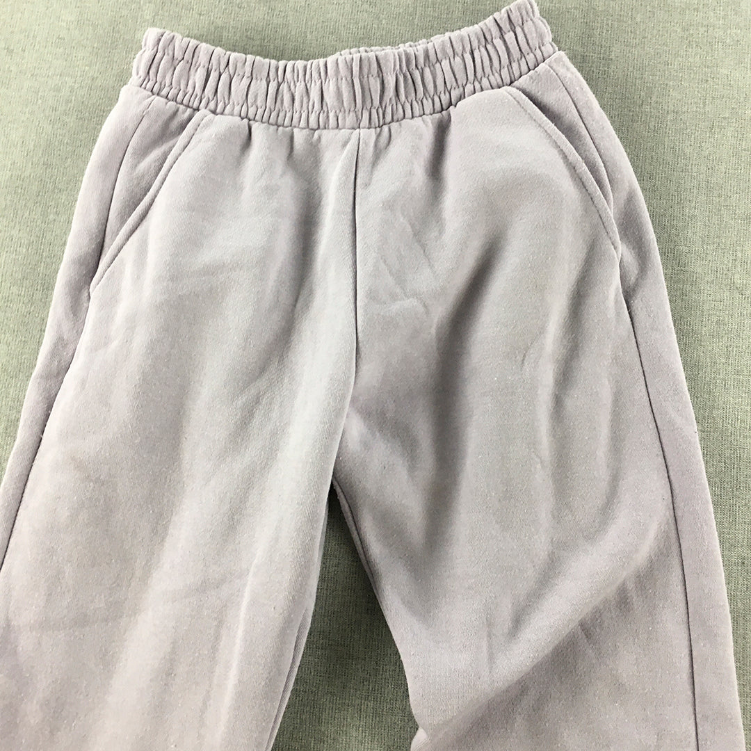 Zara Kids Girls Tracksuit Pants Size 10 Lavender Purple Pockets Elastic Waist