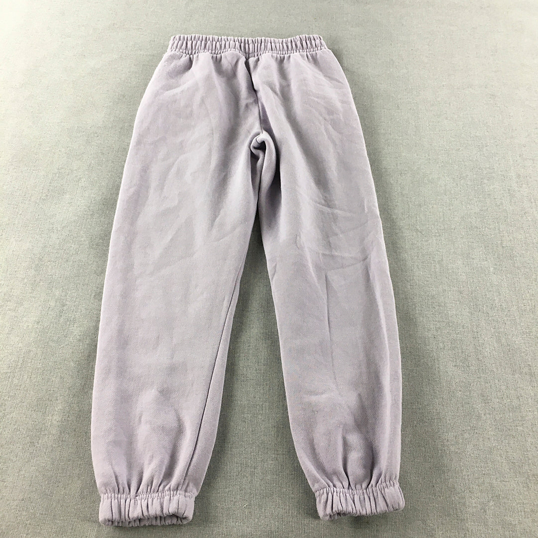 Zara Kids Girls Tracksuit Pants Size 10 Lavender Purple Pockets Elastic Waist