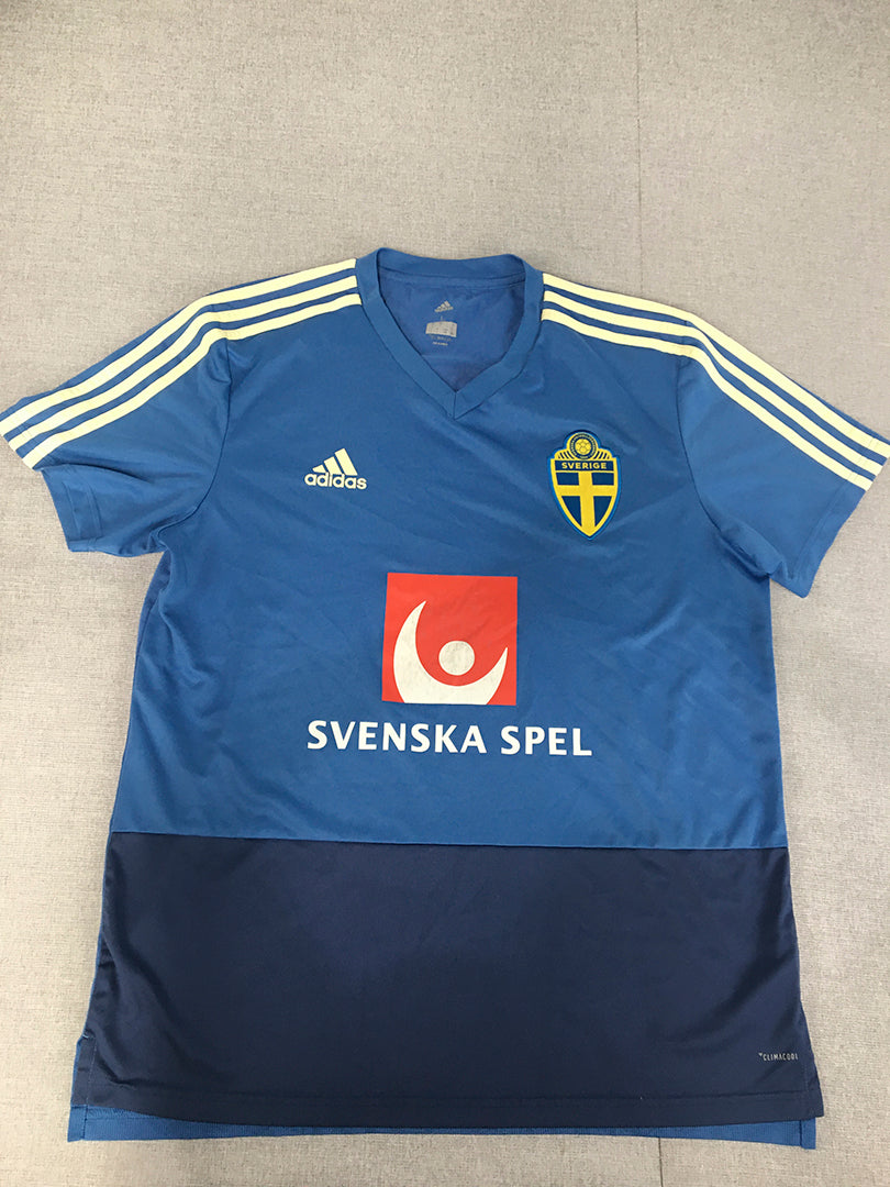 Sweeden 2018 National Team Jersey Size L Adidas Football Shirt Kit