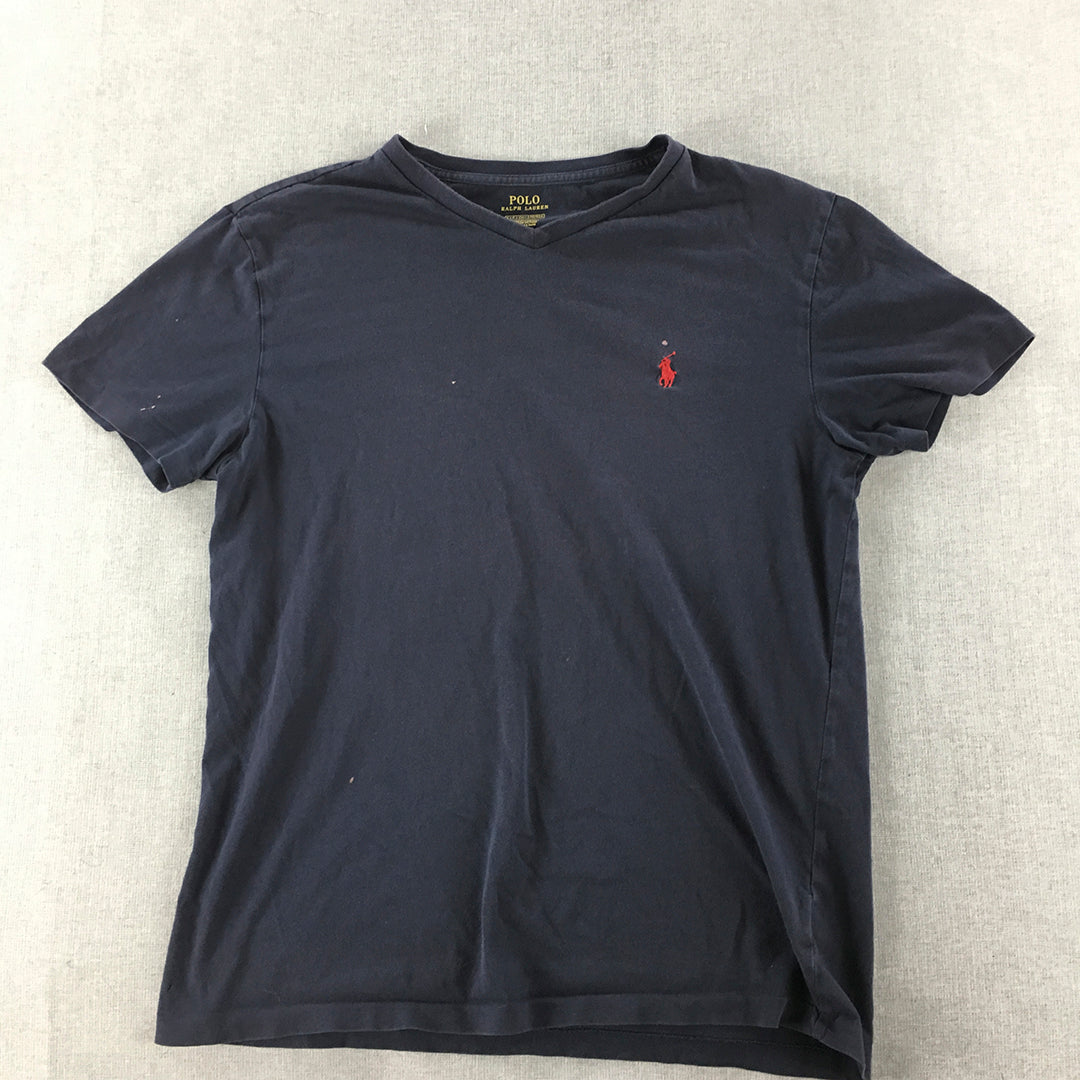 Polo Ralph Lauren Mens T-Shirt Size S Navy Blue Short Sleeve Crew Neck Top