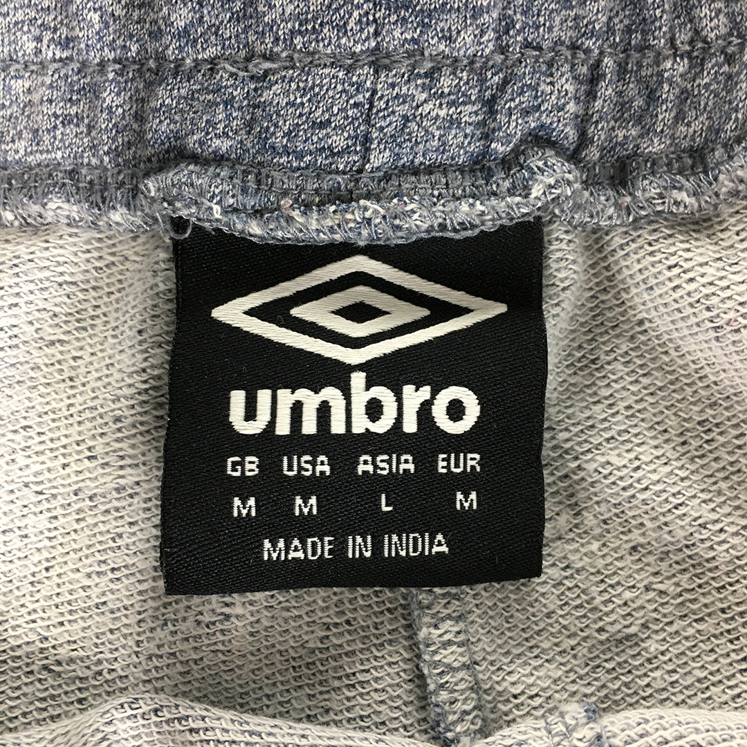 Umbro Mens Tracksuit Pants Size M Blue Elastic Waist Pockets Jogger