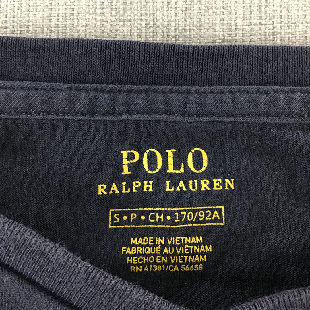 Polo Ralph Lauren Mens T-Shirt Size S Navy Blue Short Sleeve Crew Neck Top