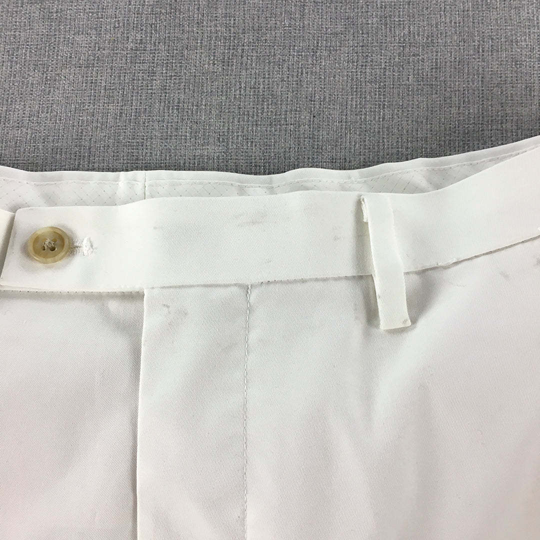 Uniqlo Mens Chino Pants Size 33 White Pockets