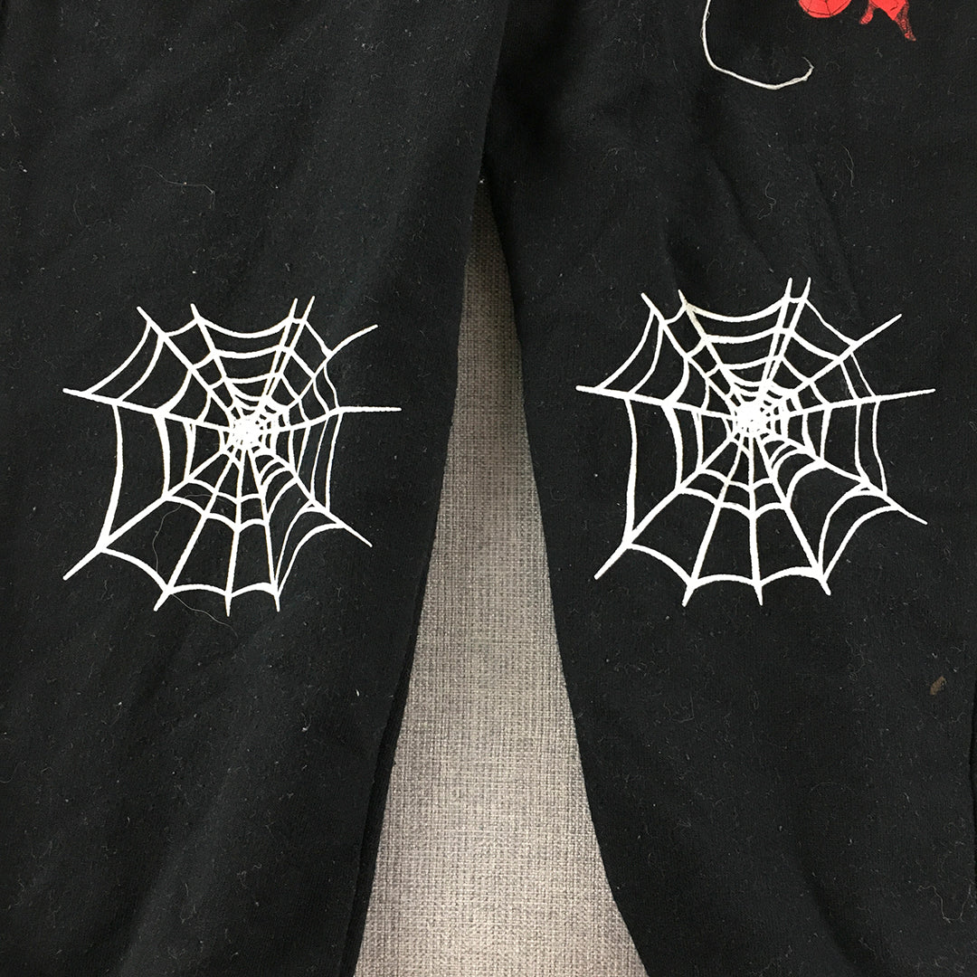 Marvel Spider-Man Kids Boys Jogger Pants Size 5 - 6 Years Black Drawstring