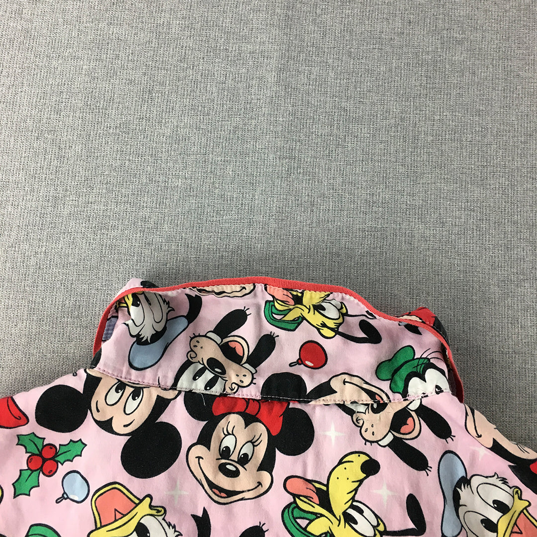 Peter Alexander Womens Sleep Shirt Size 2+ (20 - 22 AUS) Pink Disney Mickey