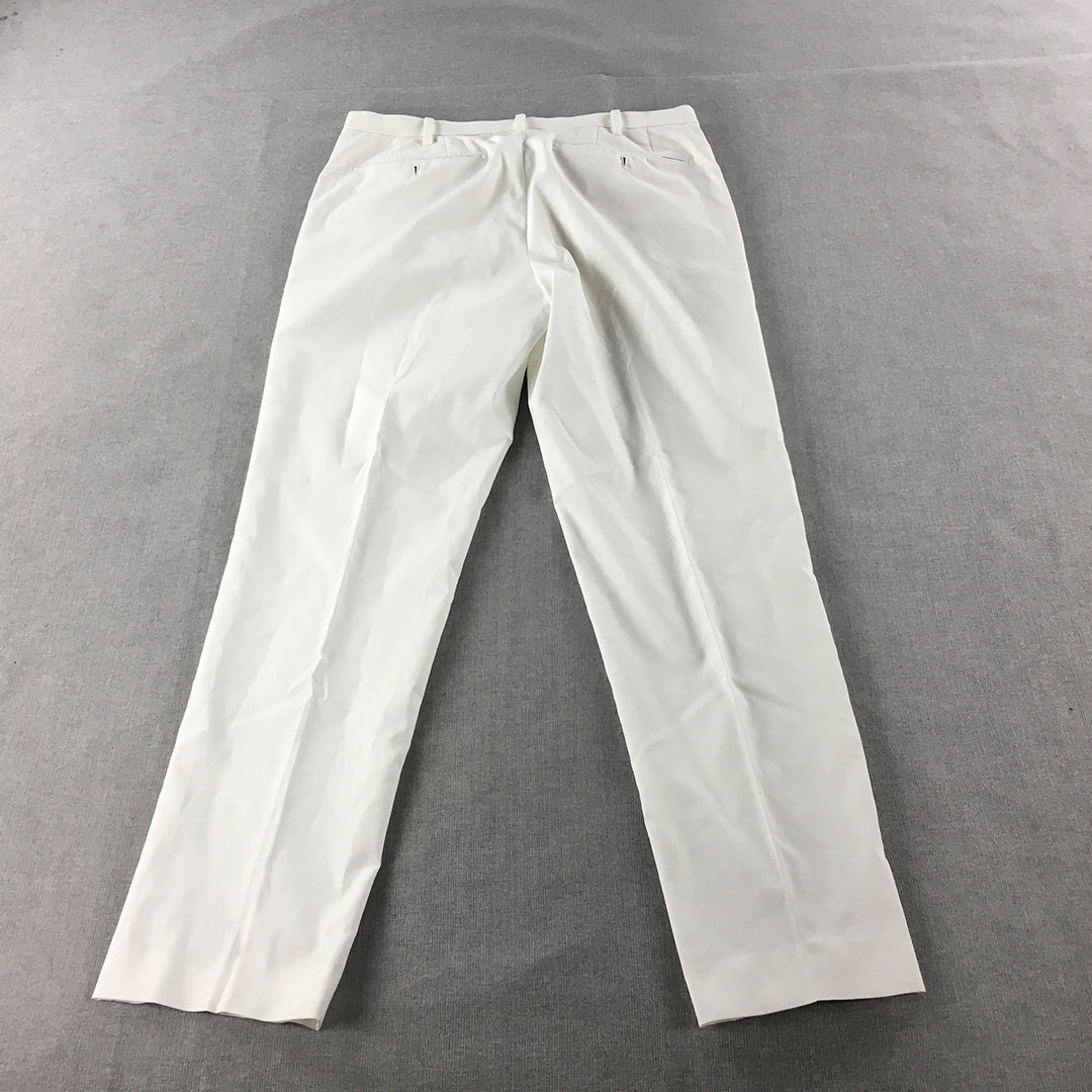 Uniqlo Mens Chino Pants Size 33 White Pockets