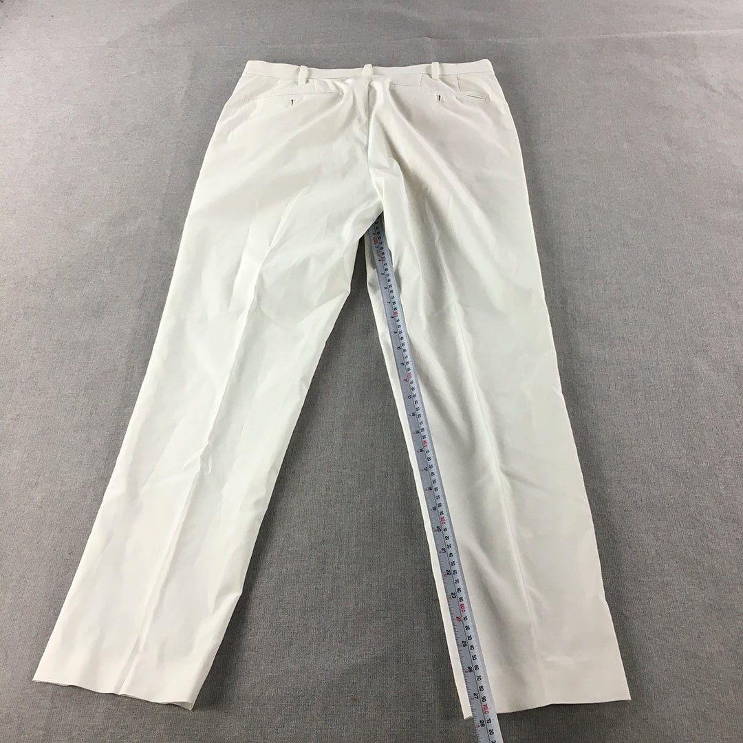 Uniqlo Mens Chino Pants Size 33 White Pockets