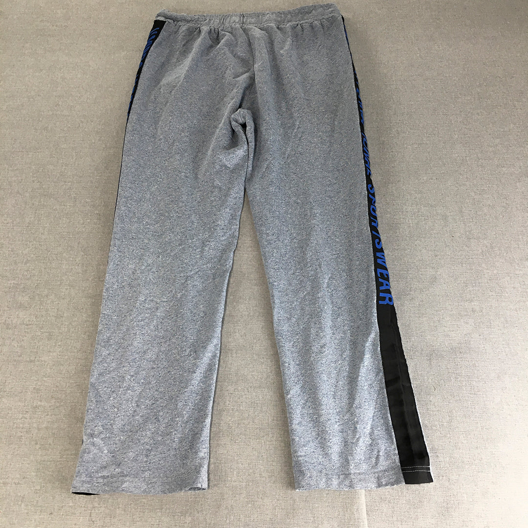 Umbro Mens Tracksuit Pants Size M Blue Elastic Waist Pockets Jogger