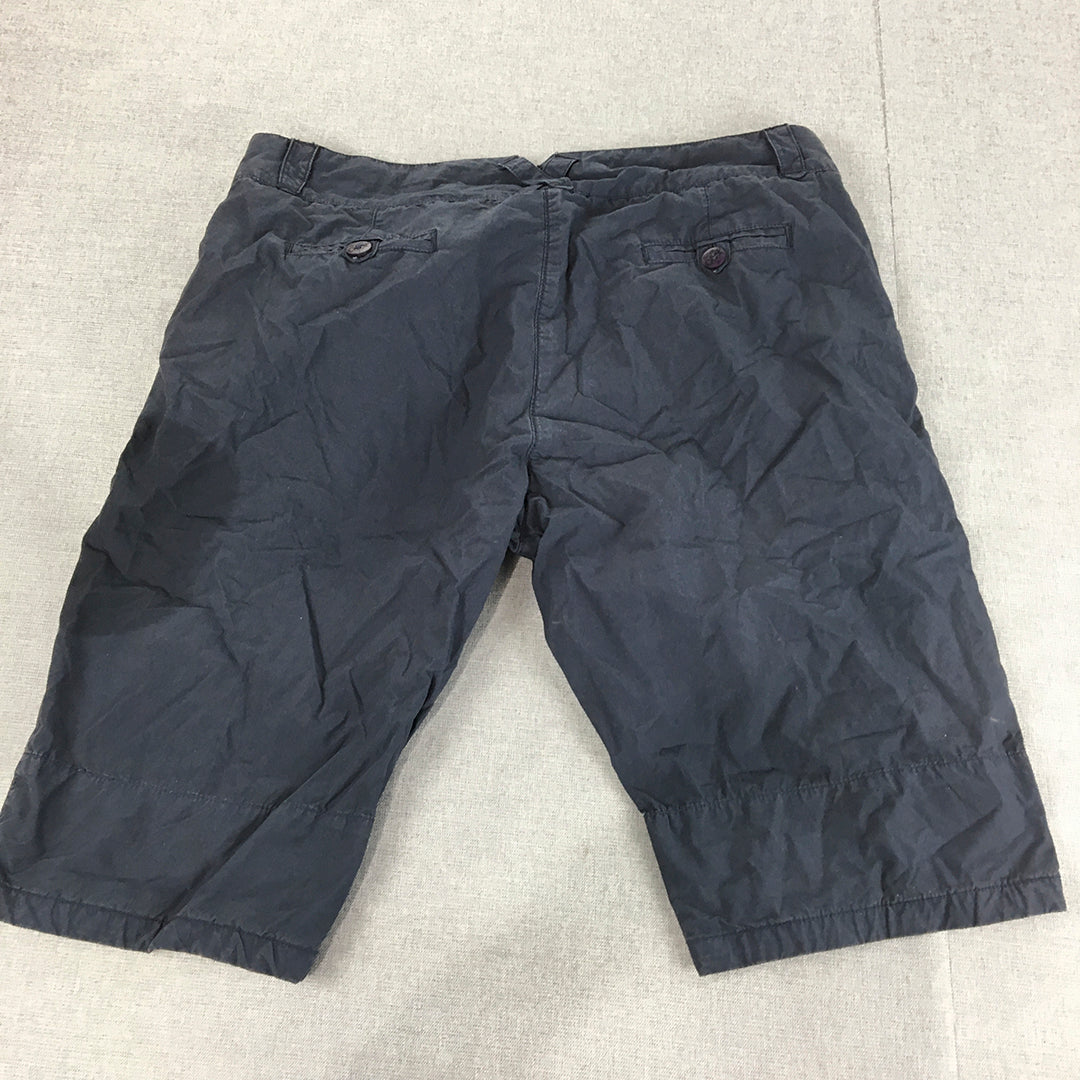 Henri Lloyd Mens Chino Shorts Size 34 Navy Blue Pockets Casual