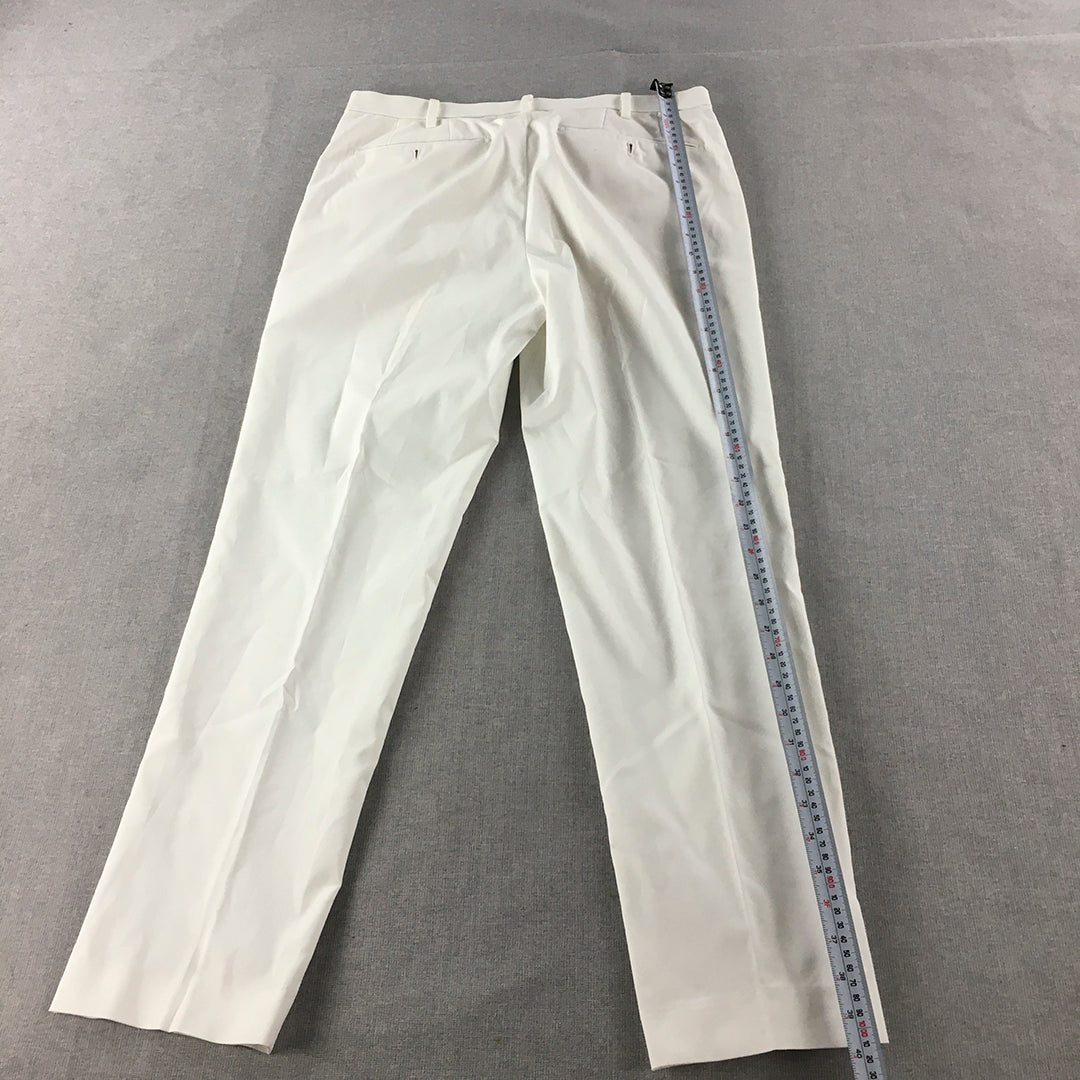 Uniqlo Mens Chino Pants Size 33 White Pockets