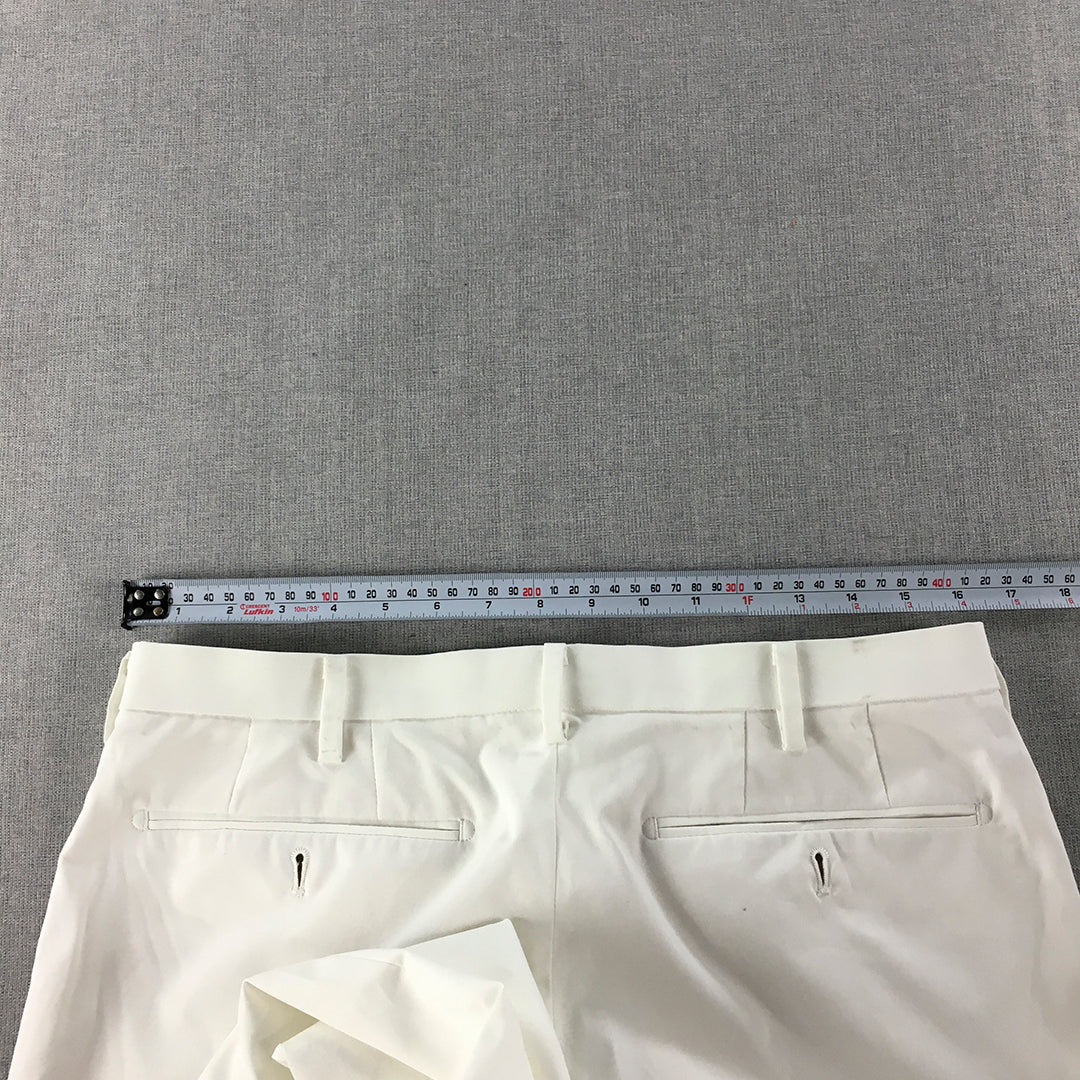 Uniqlo Mens Chino Pants Size 33 White Pockets