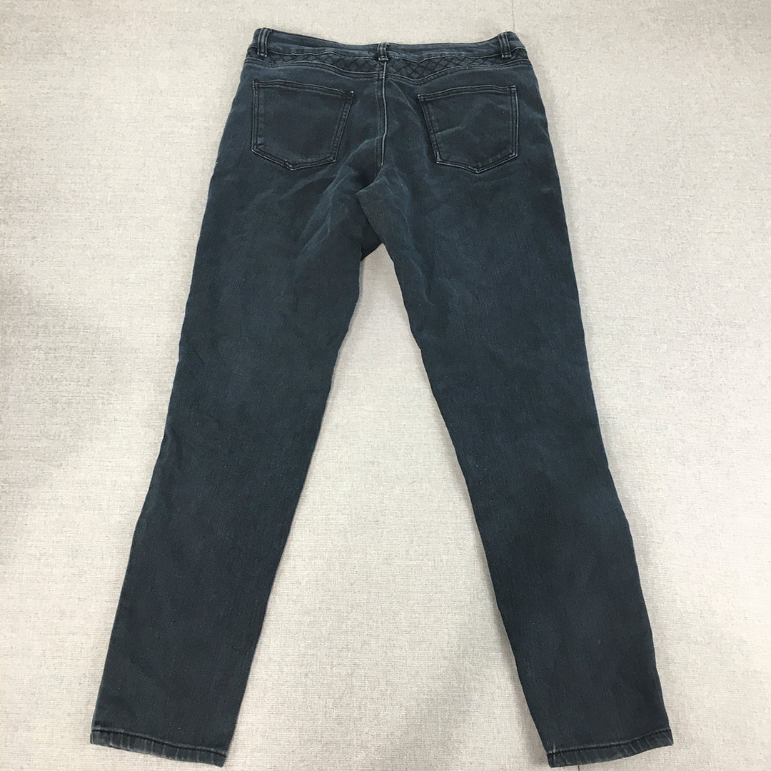 Events Womens Skinny Jeans Size 12 Blue Dark Wash Pockets Stretch Denim