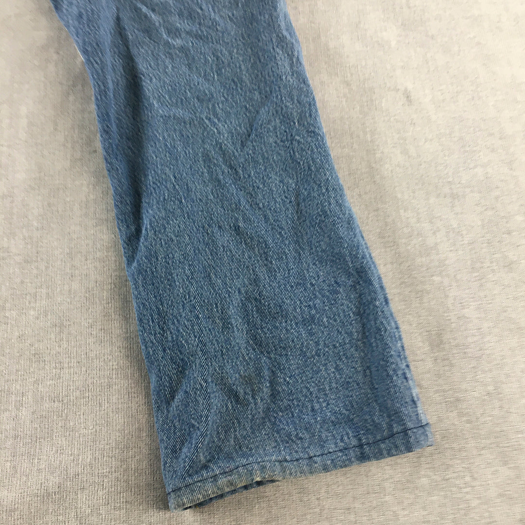 Levi's 501 Mens Jeans Size 34 Blue Straight Leg Denim