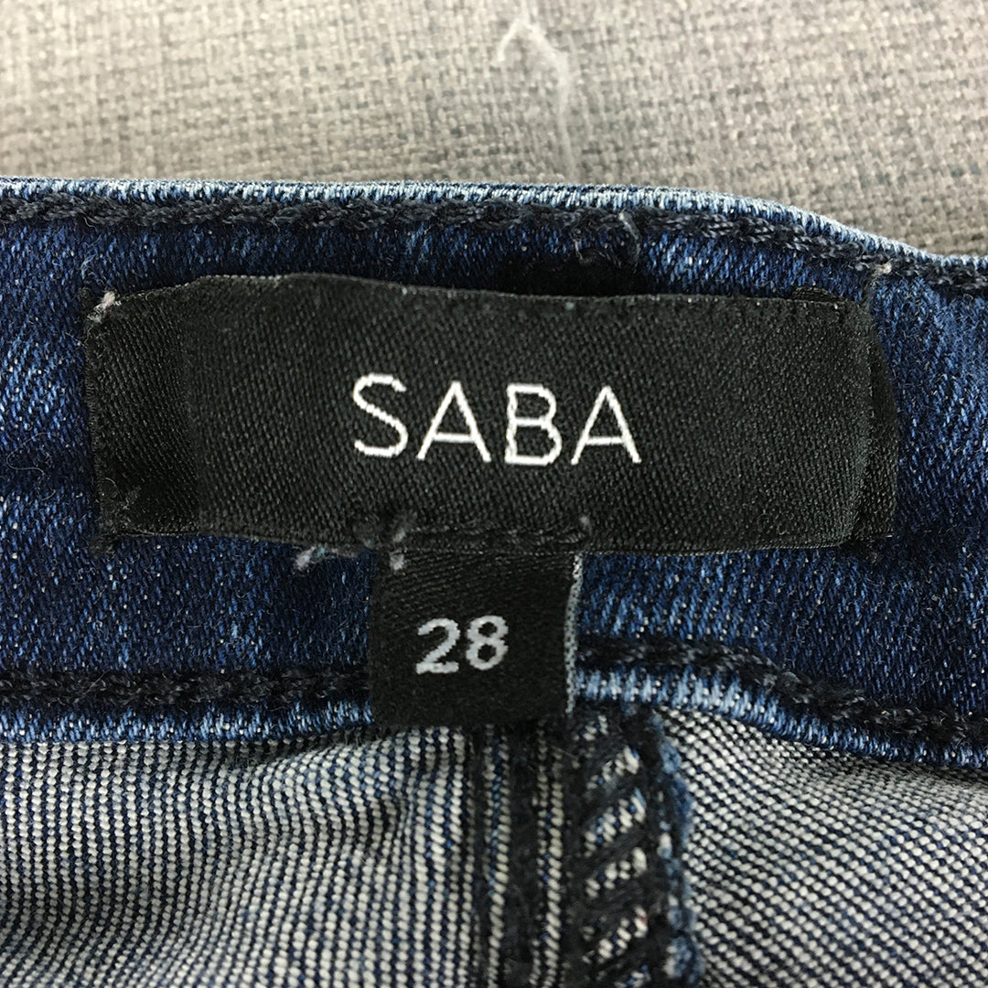 Saba Womens Skinny Jeans Size 28 Blue Dark Wash Stretch Denim