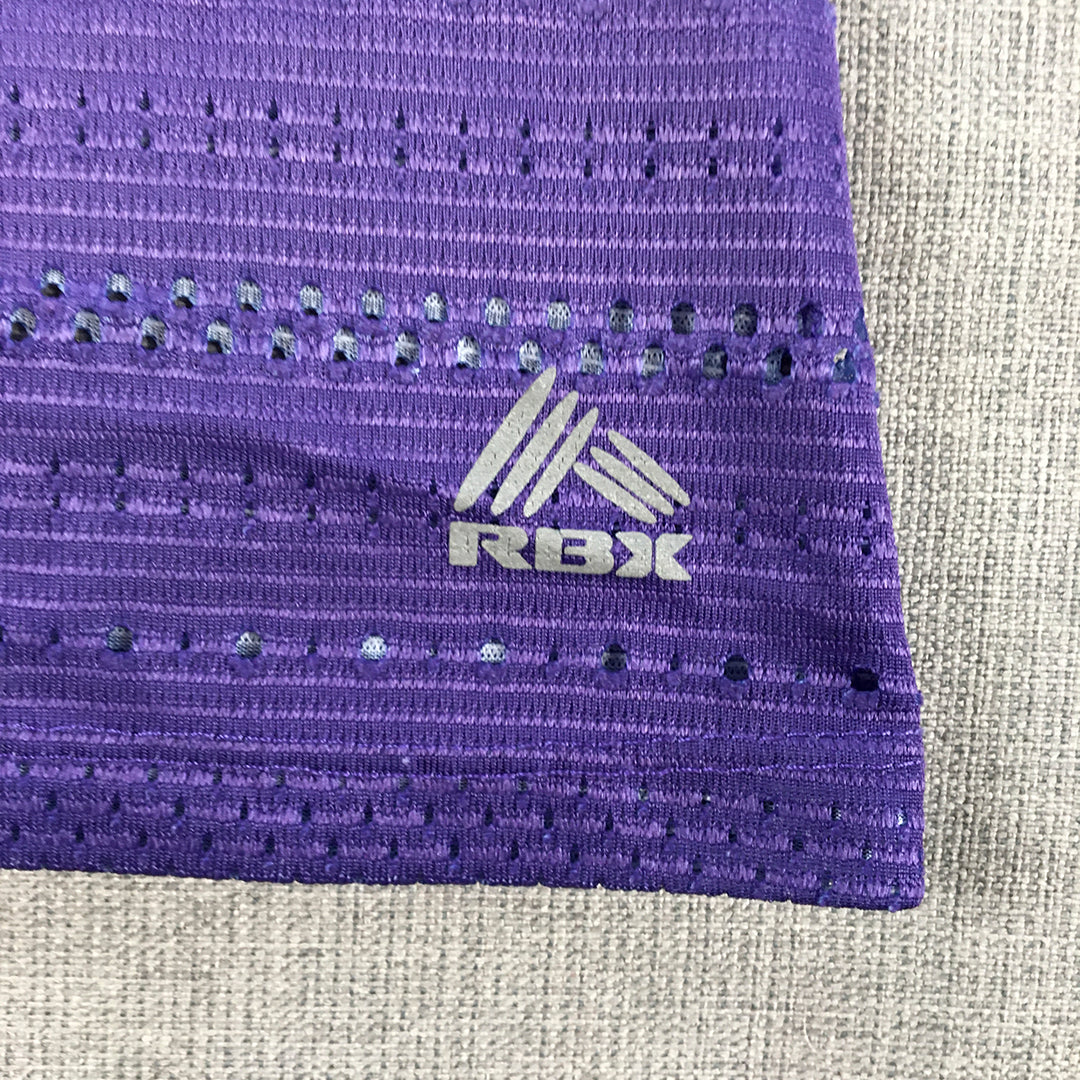 RBX Active Womens Tank Top Size L Purple White Gradient Sleeveless Shirt