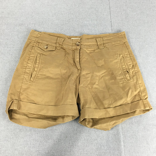 Jag Womens Bermuda Shorts Size 12 Brown Pockets