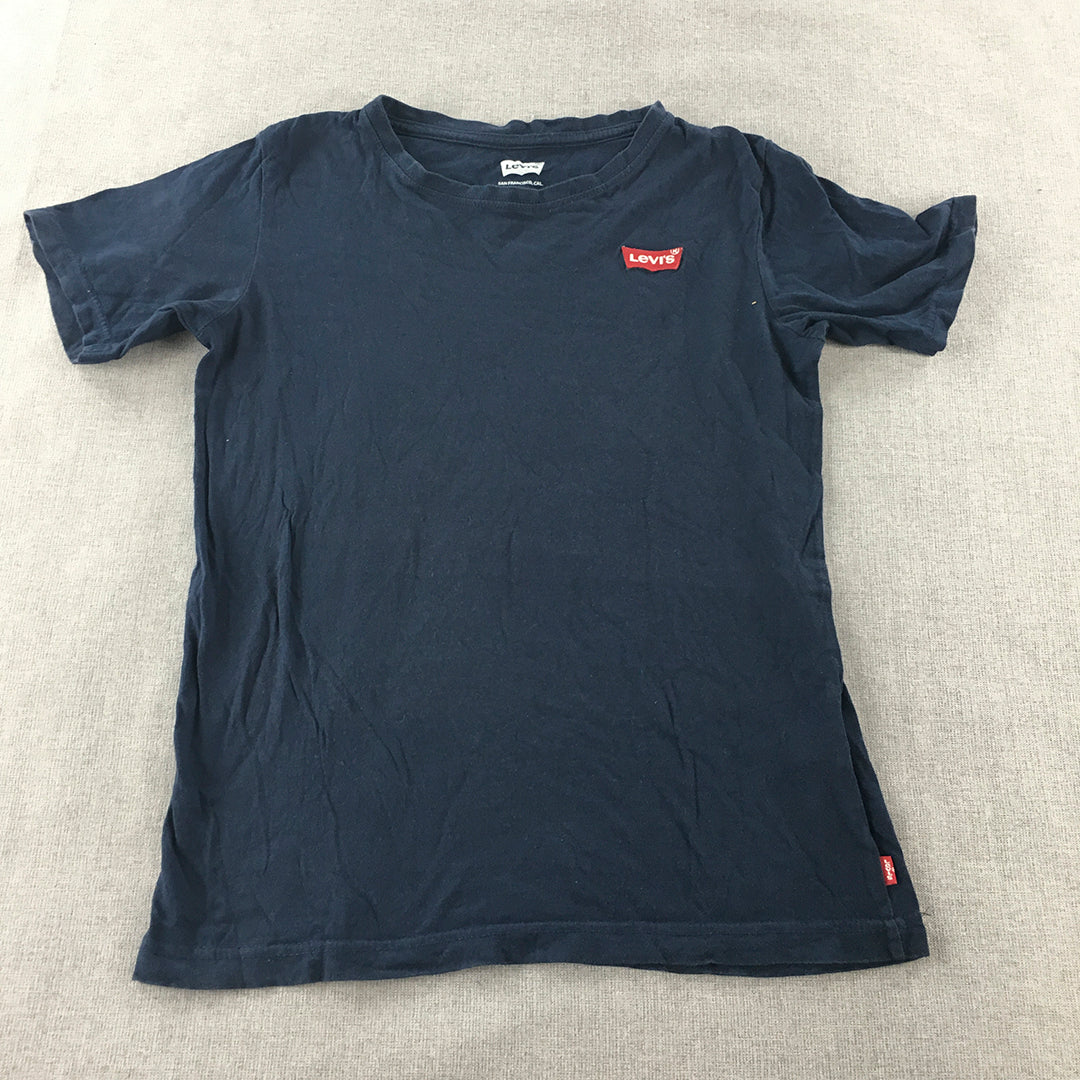 Levi's Kids Boys T-Shirt Youth Size L (12 - 13 Years) Blue Logo Top