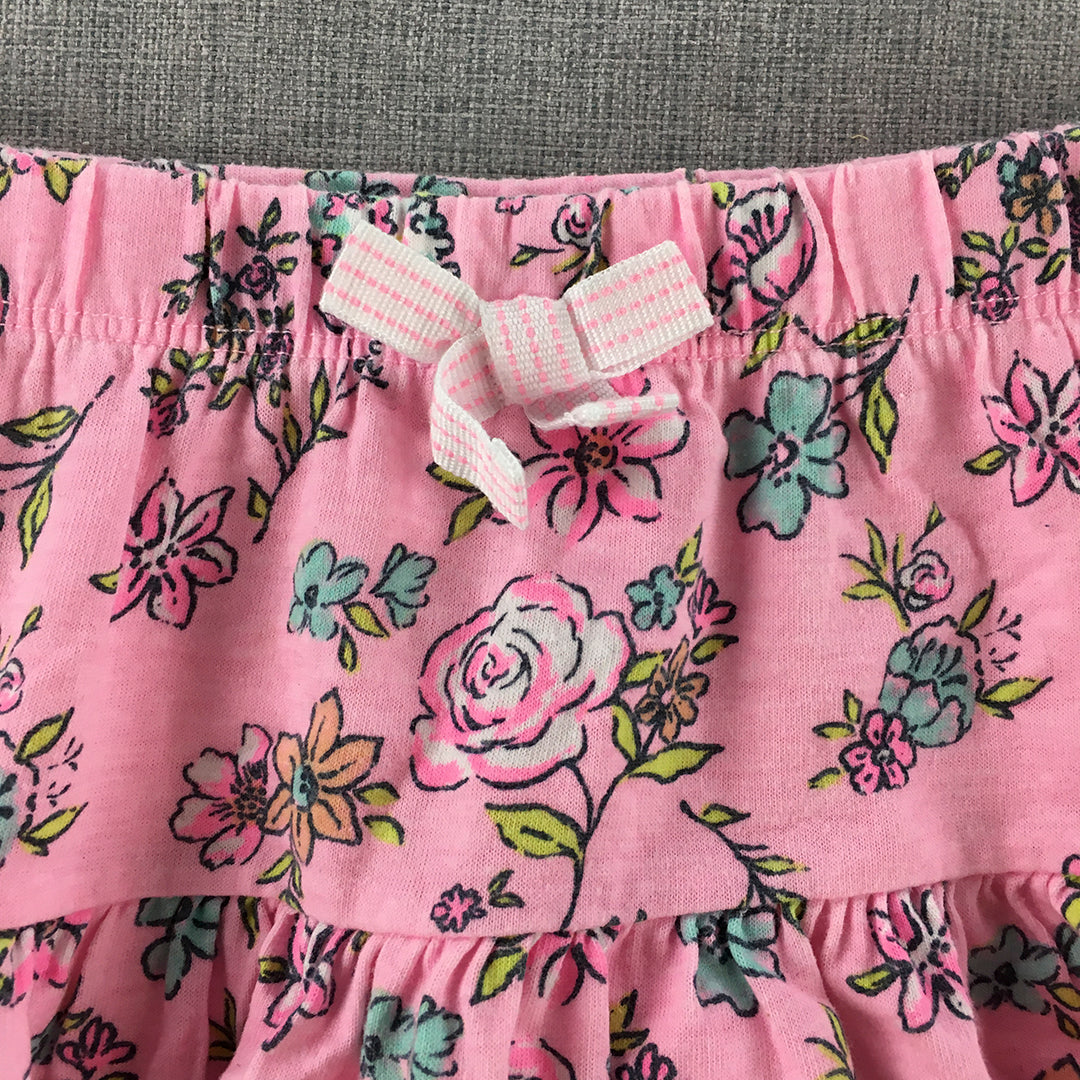 Cynthia Rowley Kids Girls Skirt Size S (5 - 6 Years) Pink Floral Elastic Waist