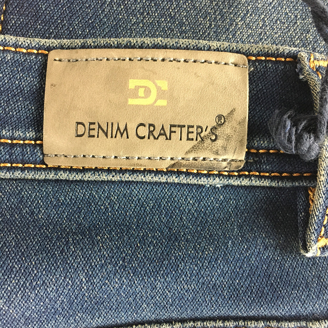 NEW Denim Crafters Womens Jeans Size 24 x 19 Dark Wash Skinny Stretch Denim