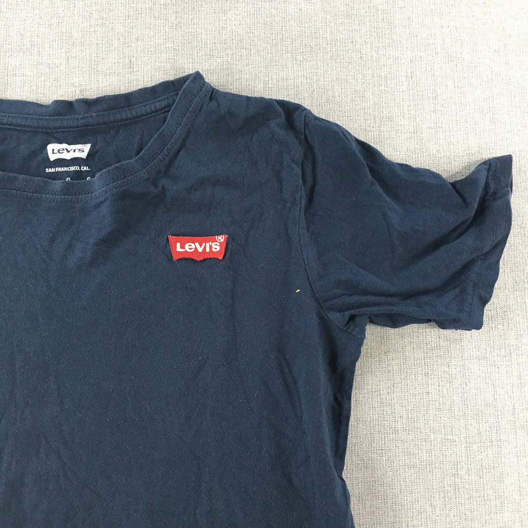 Levi's Kids Boys T-Shirt Youth Size L (12 - 13 Years) Blue Logo Top