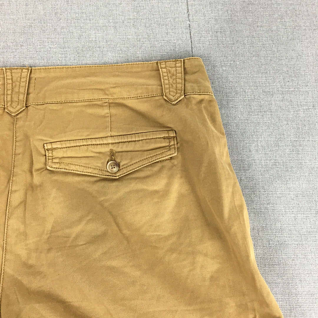 Jag Womens Bermuda Shorts Size 12 Brown Pockets