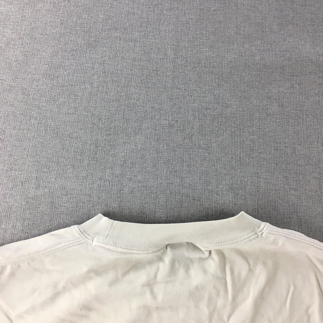 Uniqlo Mens T-Shirt Size L White Short Sleeve Crew Neck Tee