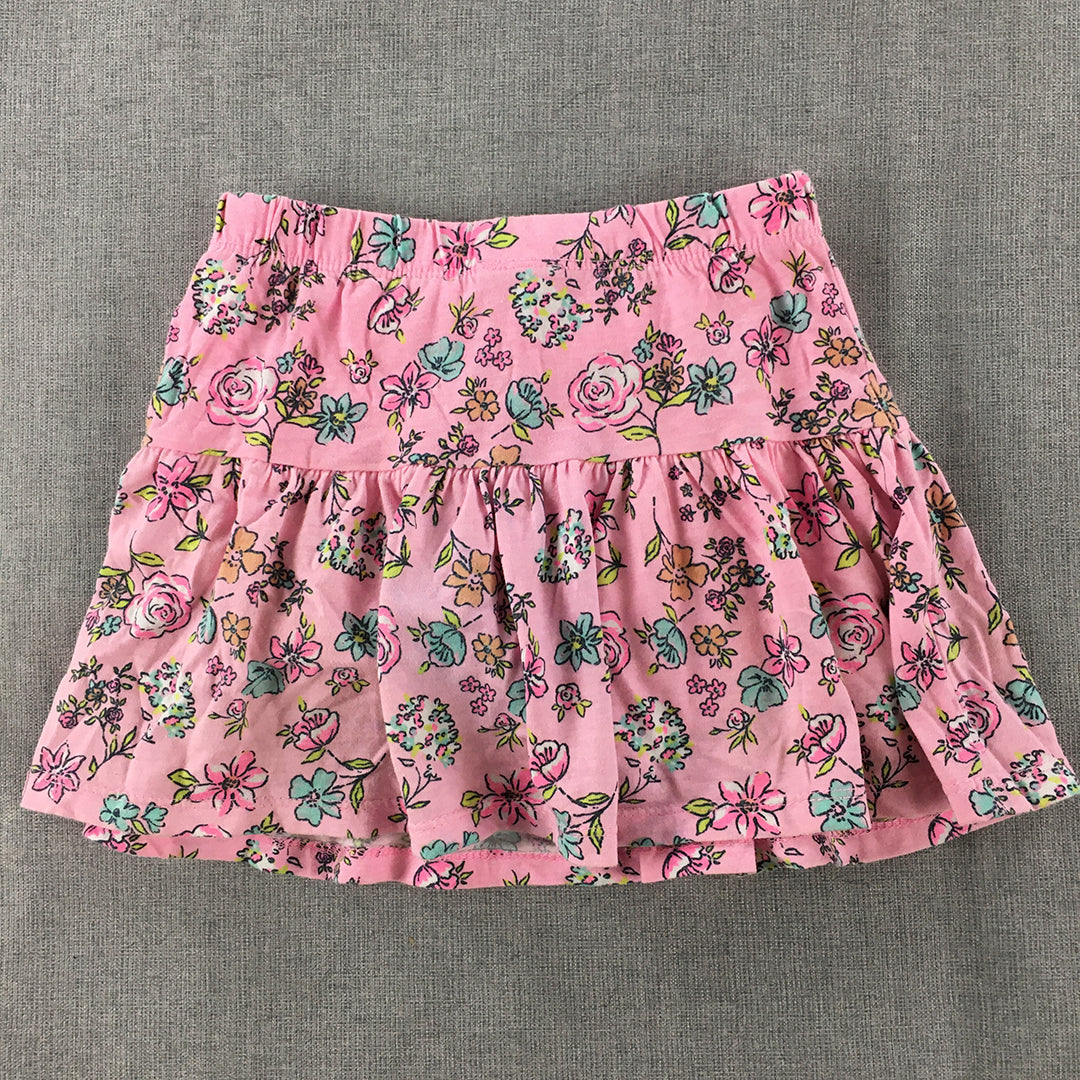 Cynthia Rowley Kids Girls Skirt Size S (5 - 6 Years) Pink Floral Elastic Waist