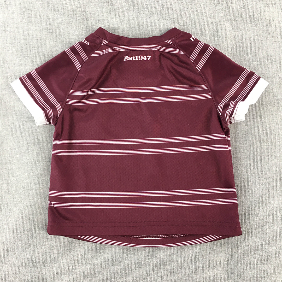 Manly Sea Eagles Baby Jersey Size 0 NRL Rugby League Shirt