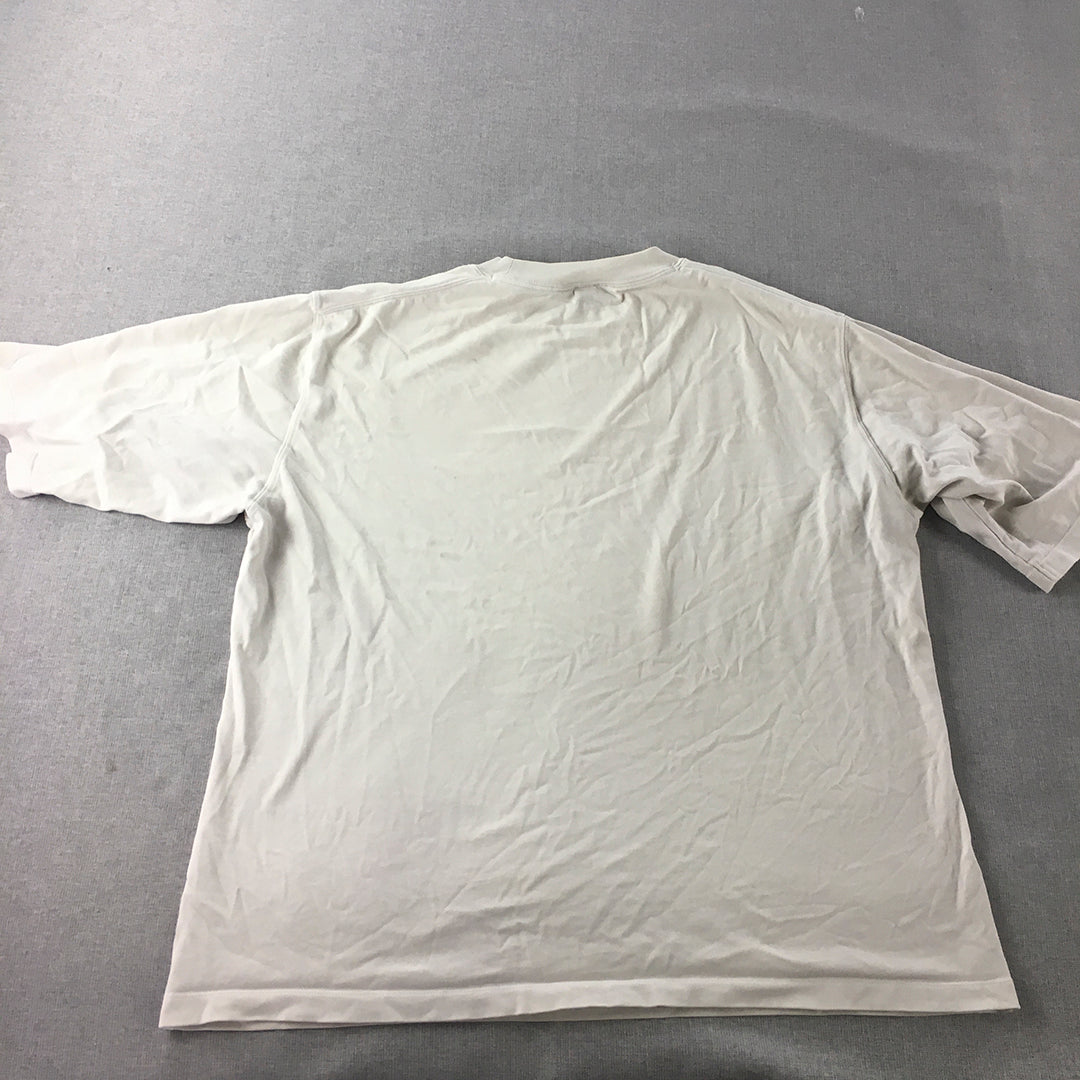 Uniqlo Mens T-Shirt Size L White Short Sleeve Crew Neck Tee