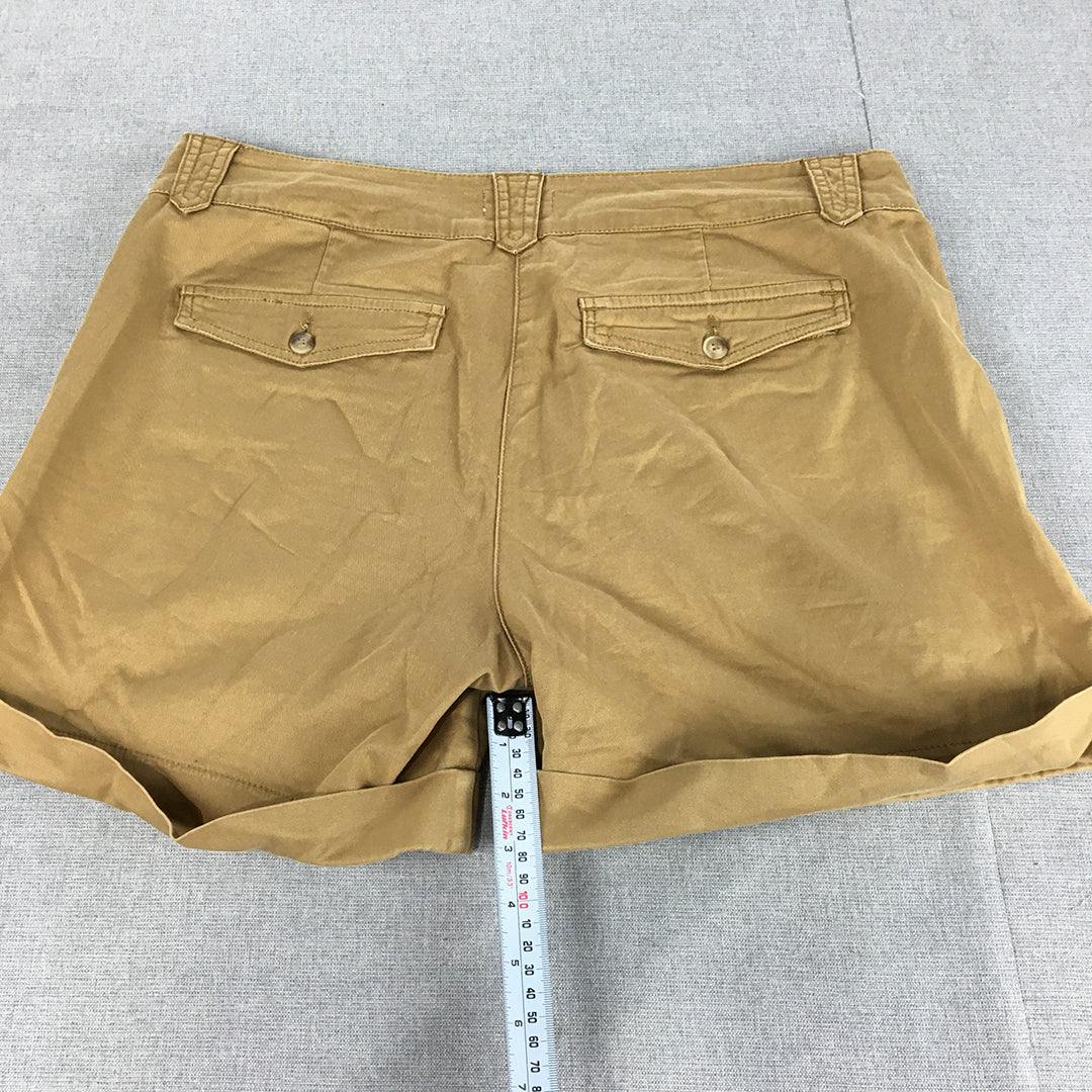 Jag Womens Bermuda Shorts Size 12 Brown Pockets